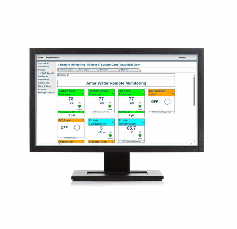 AmeriWater Vision Remote Monitoring for Sterile Processing